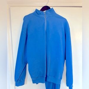 Everybody World cornflower blue sweatsuit recycled cotton L